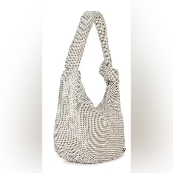 Olga Berg Mesh Rhinestone bag - Picture 2 of 8
